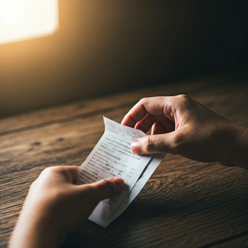 Organizing receipts